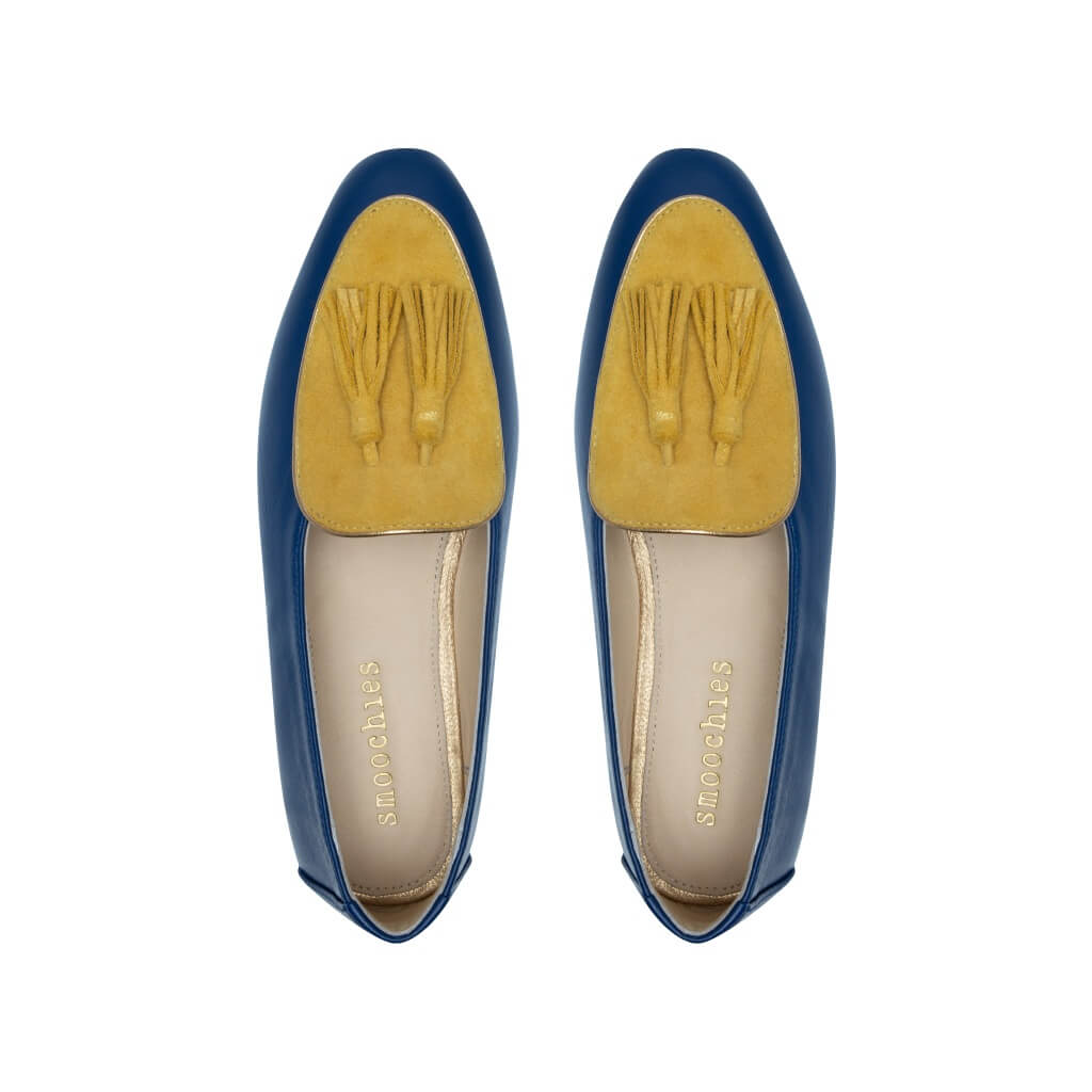 Diana in Cobalt Blue and Lemon Drop Yellow