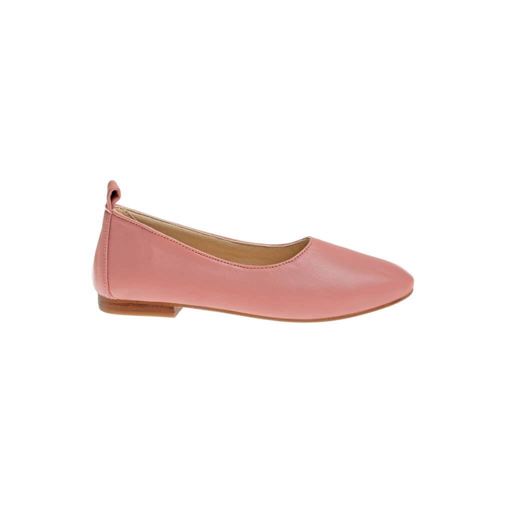 Liz in Pink Clay Ballet Pumps Colourful Handmade Flats