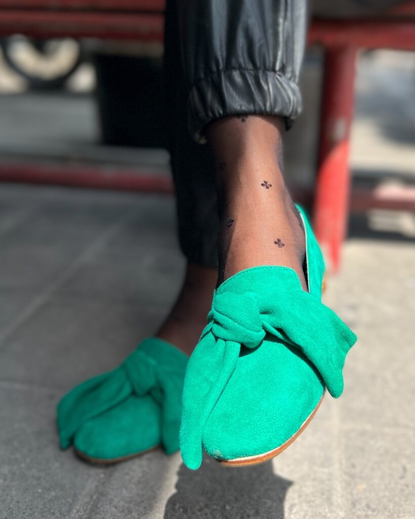 Marilyn in Peacock Green