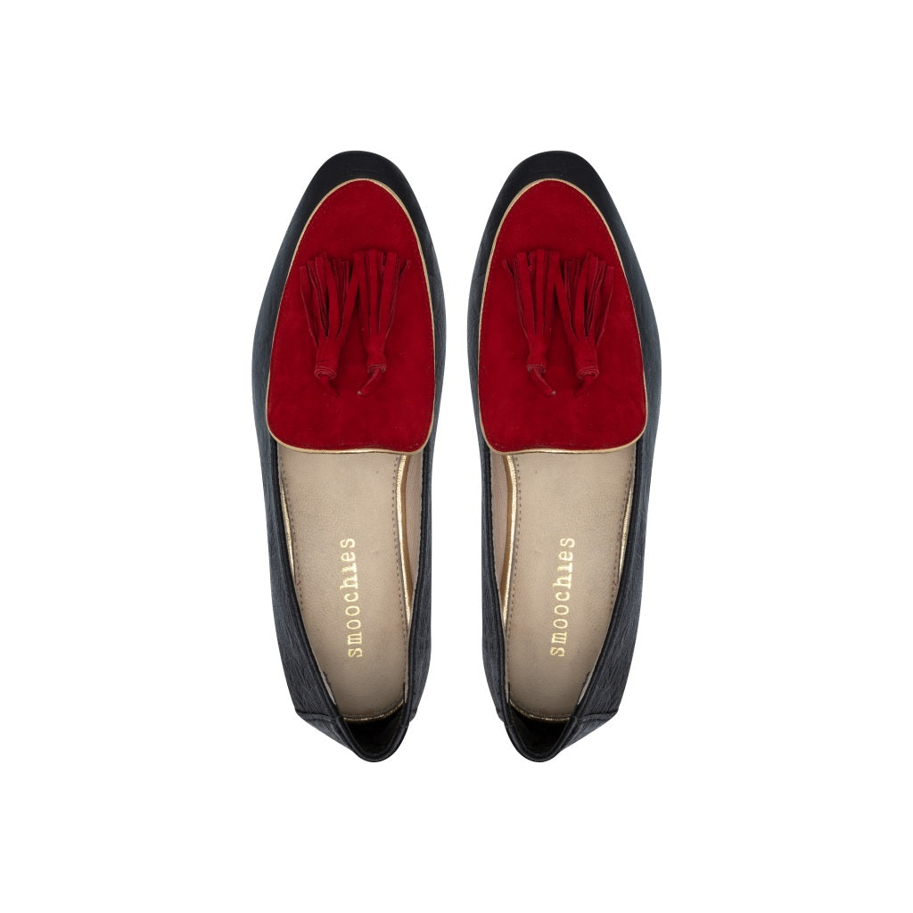 Diana in Black and Cranberry